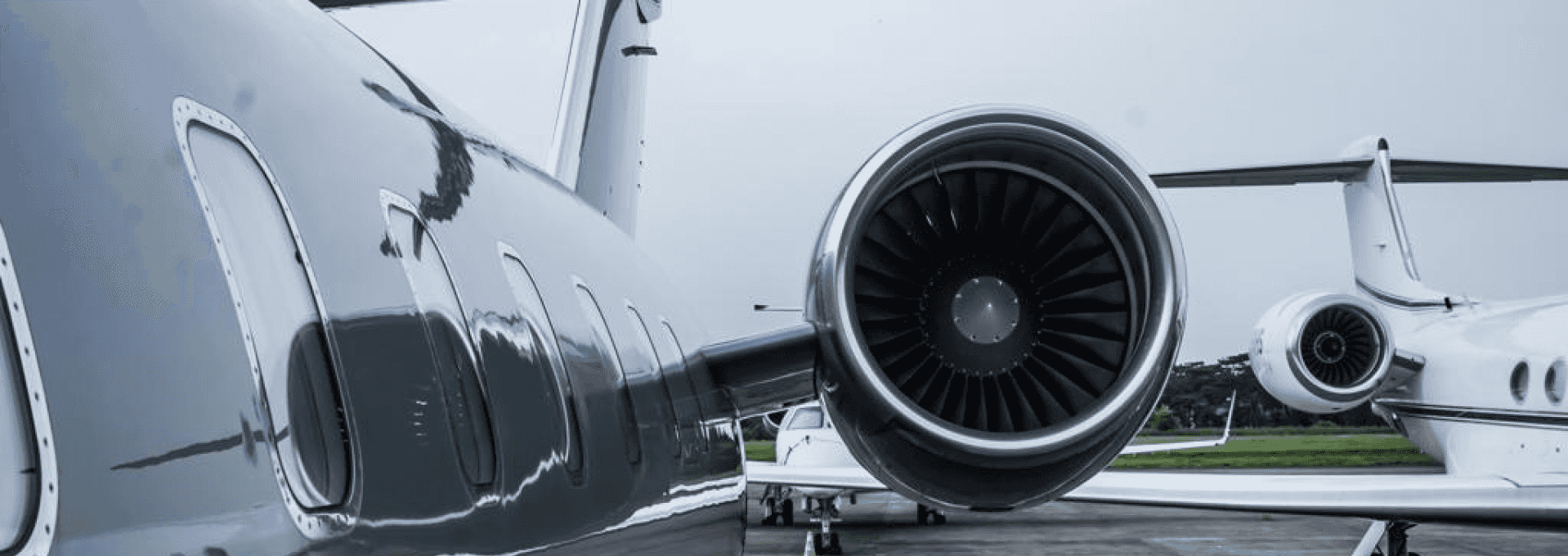 JetQ private jet engine detail